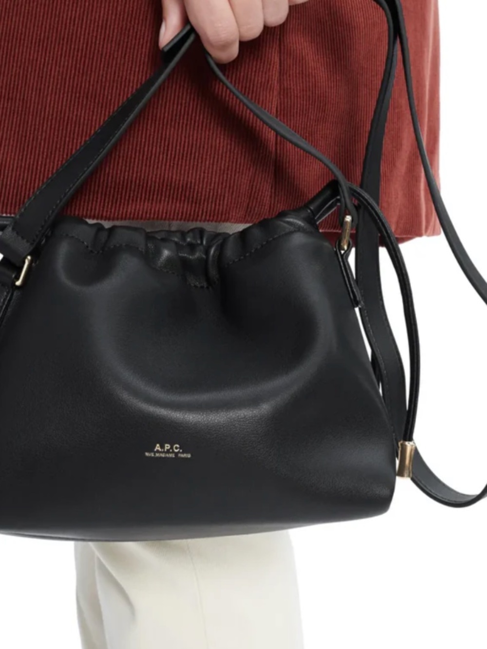 A.P.C. Ninon Mini Bag in Black - Picture 4 of 4